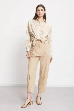 Bedruckte Popelinebluse
