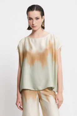 Bedrucktes Viskoseshirt