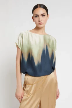 Bedrucktes Viskoseshirt