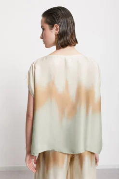 Bedrucktes Viskoseshirt
