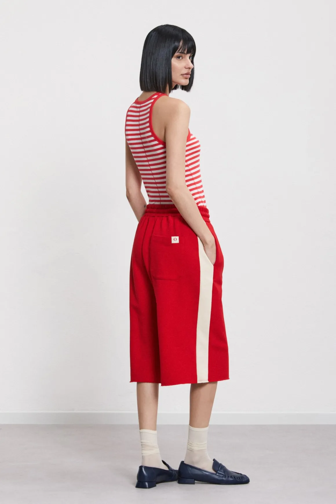 Cropped-Joggerhose aus Baumwolle