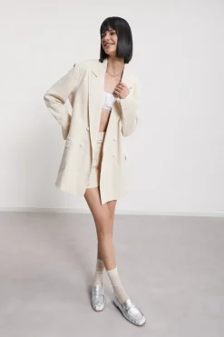 Doppelreihige Baumwolljacke