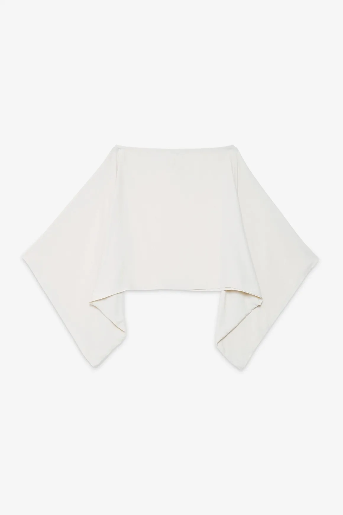 Fließend fallendes Shirt mit weitem Arm