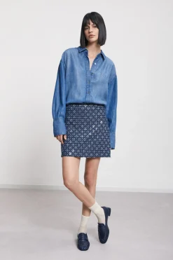 Jeansbluse