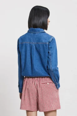 Jeansbluse